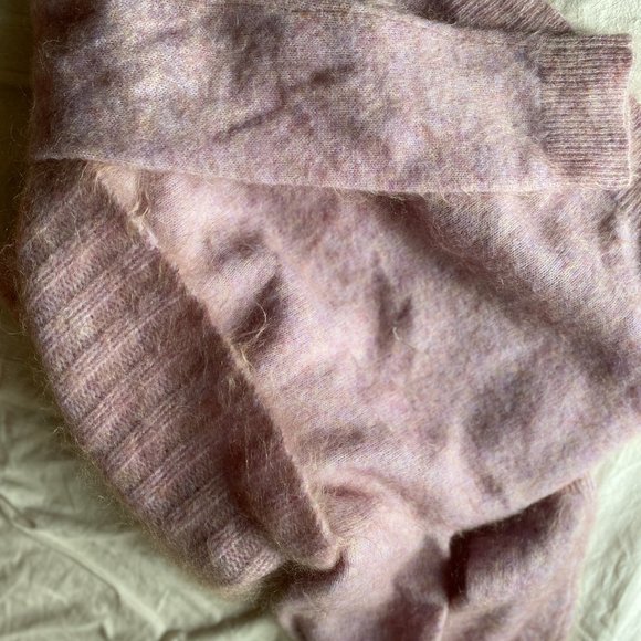 NWT XS Acne Studios Raze Mohair Purple Pink Cowl Turtleneck Sweater - Picture 6 of 16